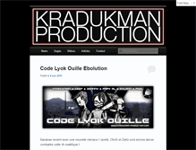Tablet Screenshot of kradukman-production.com